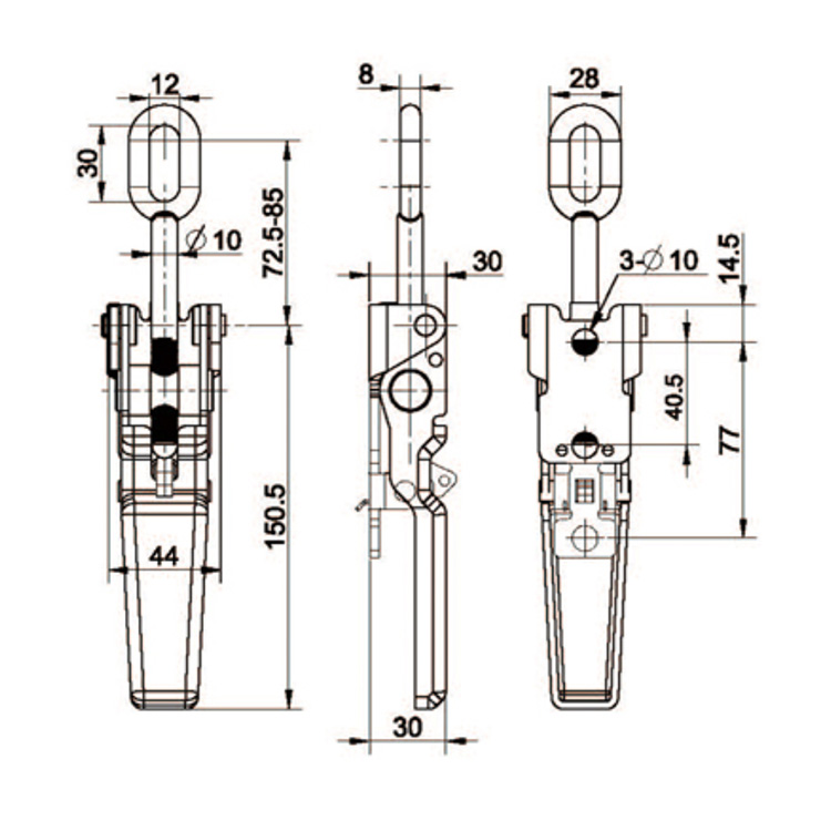 Heavy-Duty Buckle Pull-Type Adjustment Buckle-C9106