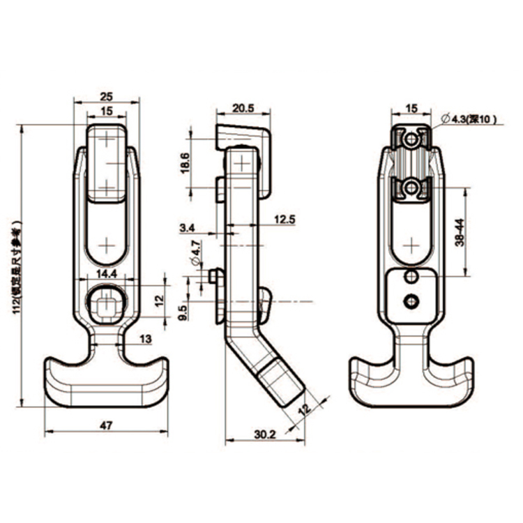Buckle Type Rubber Expansion Buckle-C9114-1