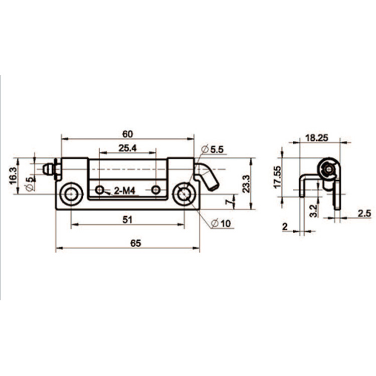 Latch Type Built-In Hinge-B2103-5