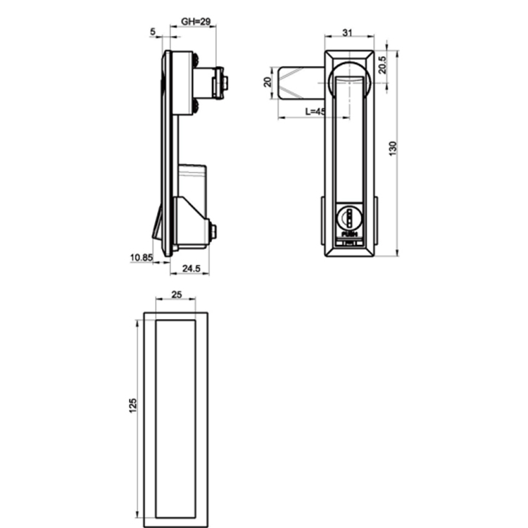 Press To Pop Open The Rocker Lock-A7141