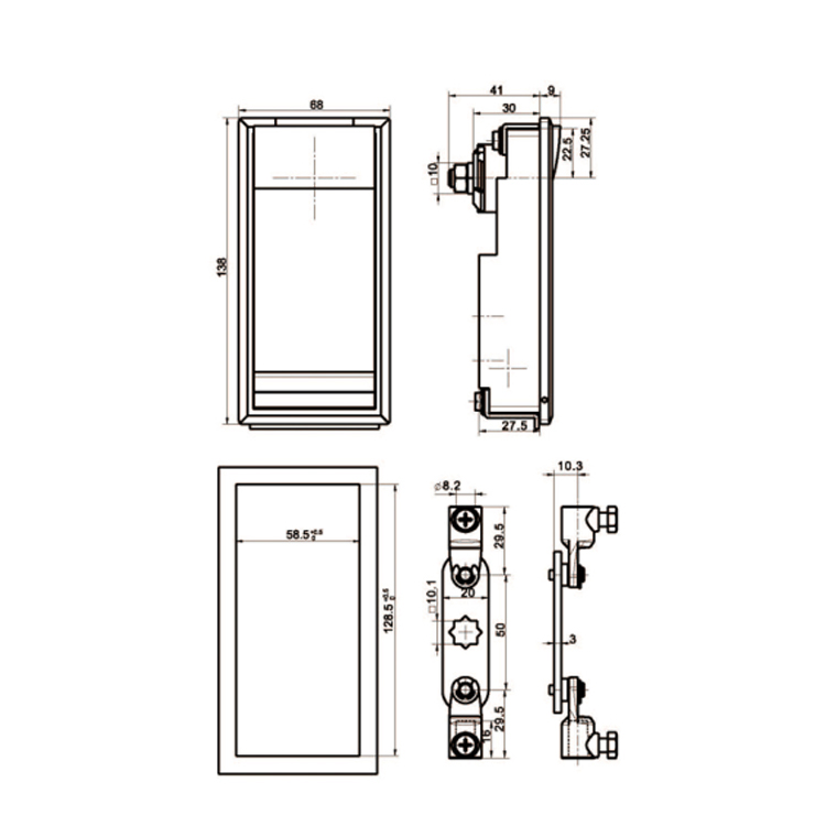 Padlock Type Box Change Lock-A7801-1