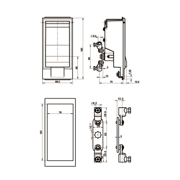 Padlock Type Box Change Lock-A7802