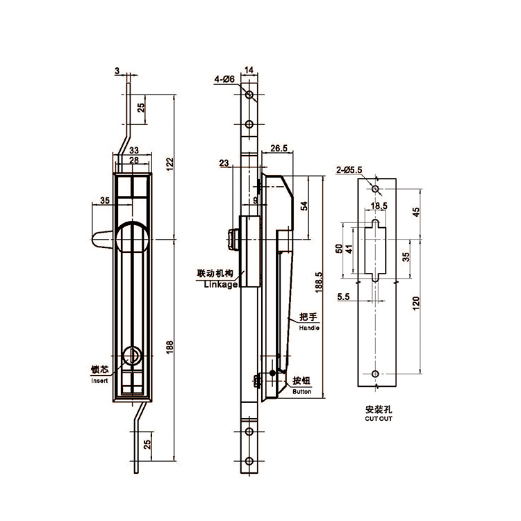 Press The Bounce Rocker Lock-A8113