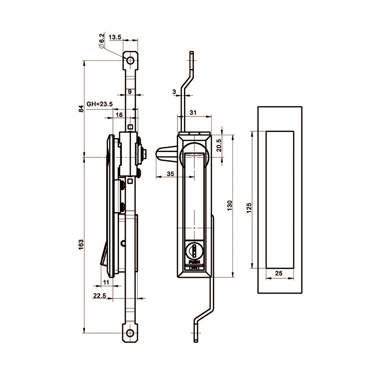 Press The Bounce Rocker Lock-A8201