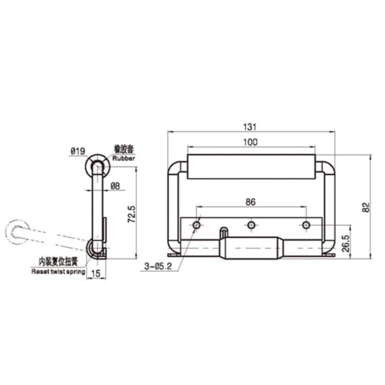 Reset Folding Handle-E5202-1