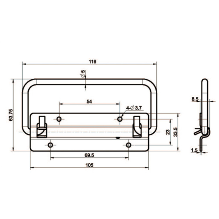 Reset Folding Handle-E5205-1