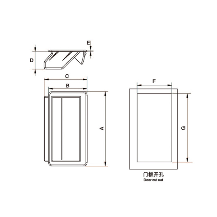 Embedded Buckle Handle-E5302-4