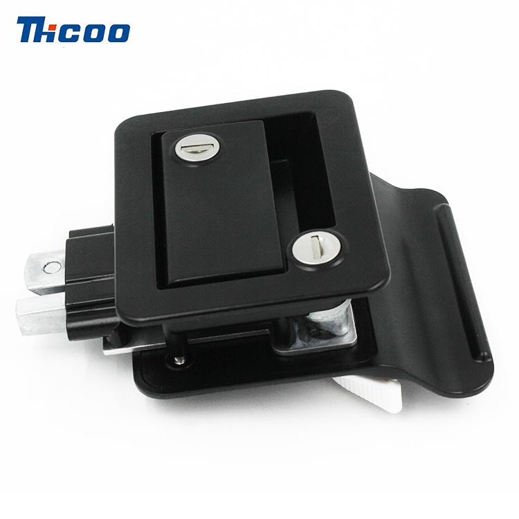 Double-Opening Tongue Lock For Motorhome, Black-A7902-1112