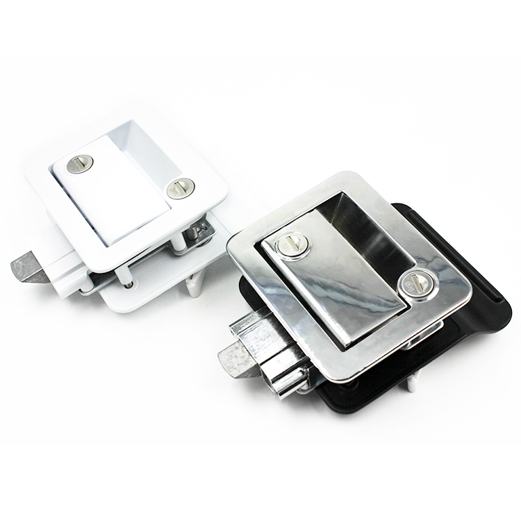 Double-Opening Tongue Lock For Motorhome, White-