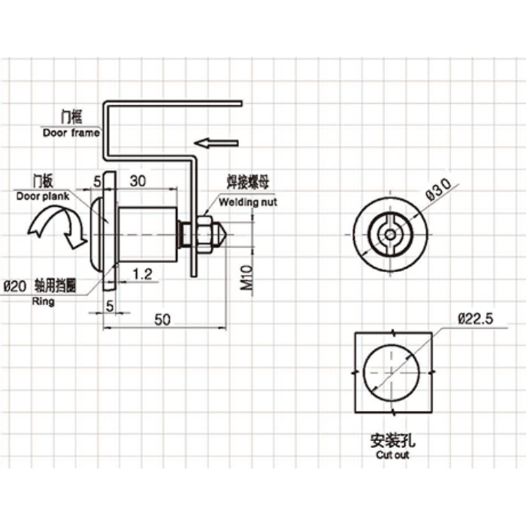 Tool Type Cassette Screw Tension Lock-A6054