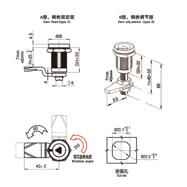 Tool Type Compression Lock-A6081